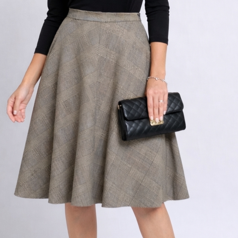 Kate Hill | Vintage | Size 8 | Midi Skirt | Classic Tailored Style